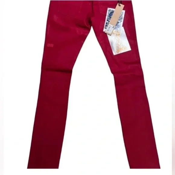 Nwt JAPANESE IMPORTED FROM AUSTRALIA DENIM Ksubi red rare 27 - Picture 4 of 13